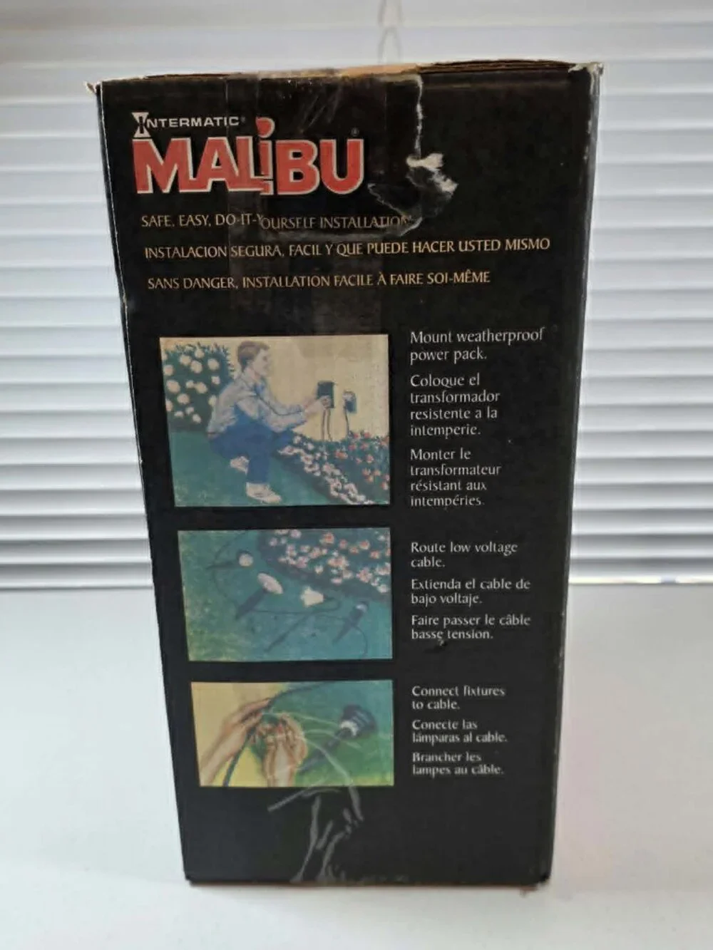 MALIBU INTERMATIC LOW VOLTAGE LANDSCAPE LIGHT LT13 BLACK METAL NO BULB NEW